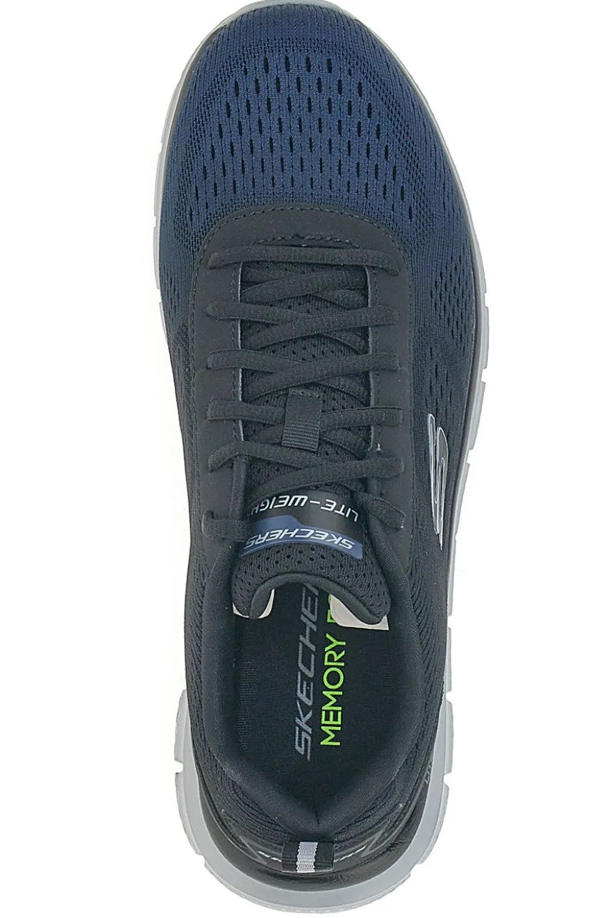 Sneakers Vegan Nere e Bianche Con Memory Foam Skechers Track - Ripkent