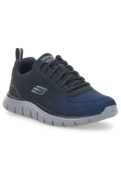 Sneakers Vegan Nere e Bianche Con Memory Foam Skechers Track - Ripkent