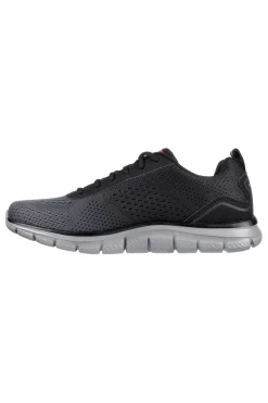 Sneakers Vegan Nere e Rosse Con Memory Foam Skechers Track - Ripkent