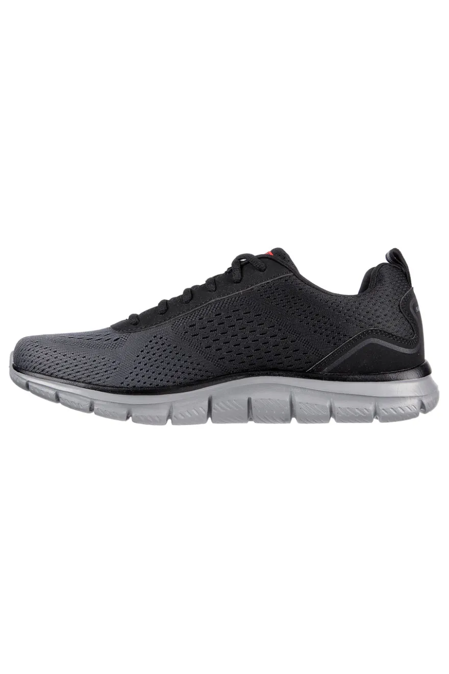 Sneakers Vegan Nere e Rosse Con Memory Foam Skechers Track - Ripkent