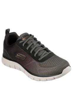 Sneakers Vegan Nere e Verdi Con Memory Foam Skechers Track - Ripkent