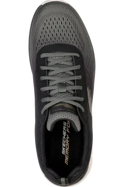 Sneakers Vegan Nere e Verdi Con Memory Foam Skechers Track - Ripkent