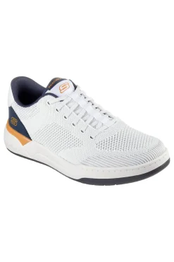 Sneakers Vegane Bianche con soletta Air-Cooled Memory Foam Skechers Relaxed Fit: Corliss - Dorset