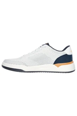 Sneakers Vegane Bianche con soletta Air-Cooled Memory Foam Skechers Relaxed Fit: Corliss - Dorset