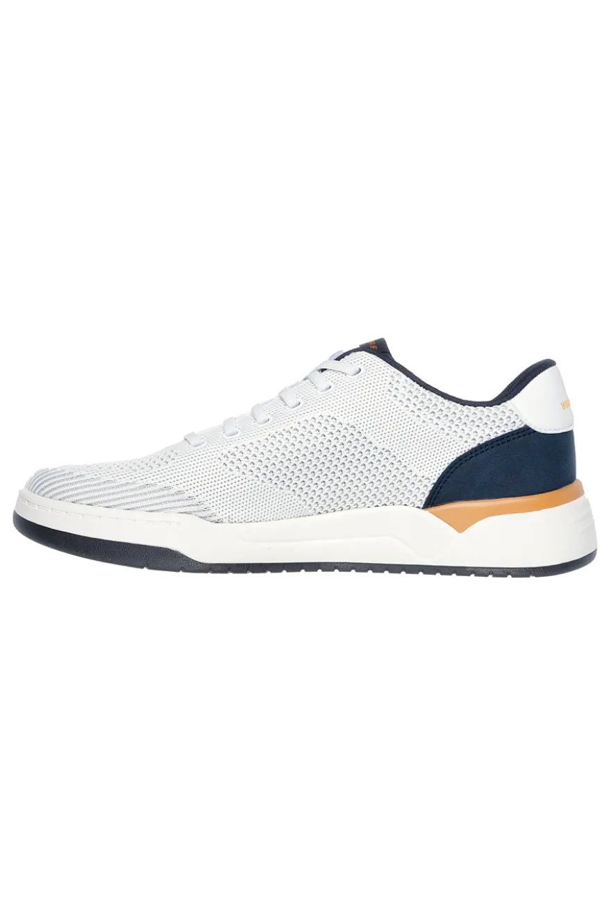 Sneakers Vegane Bianche con soletta Air-Cooled Memory Foam Skechers Relaxed Fit: Corliss - Dorset