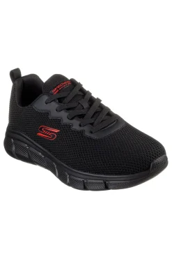 Sneakers Vegane Nere con Soletta in Memory Foam Skechers BOBS Sport B Flex - Chill Edge