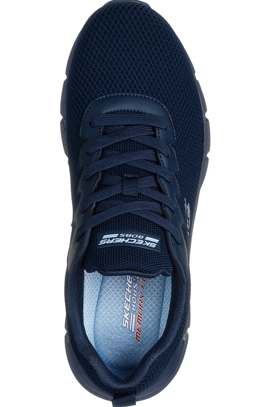 Sneakers Vegane Nere con Soletta in Memory Foam Skechers BOBS Sport B Flex - Chill Edge