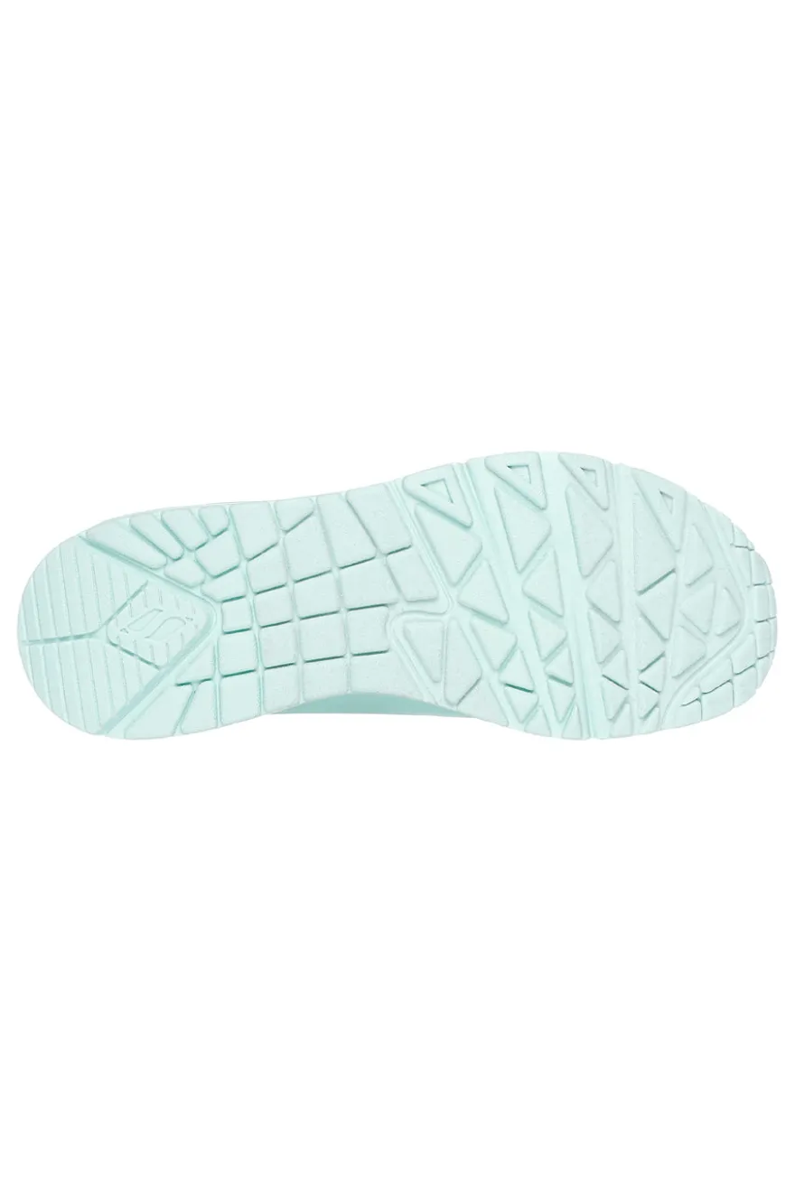 Sneakers Verde Acqua Con Air-Cooled Memory Foam Skech-Air Skechers Uno Stand on Air