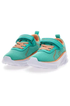 Sneakers verde acqua e arancio con strappo Champion HRO J G TD