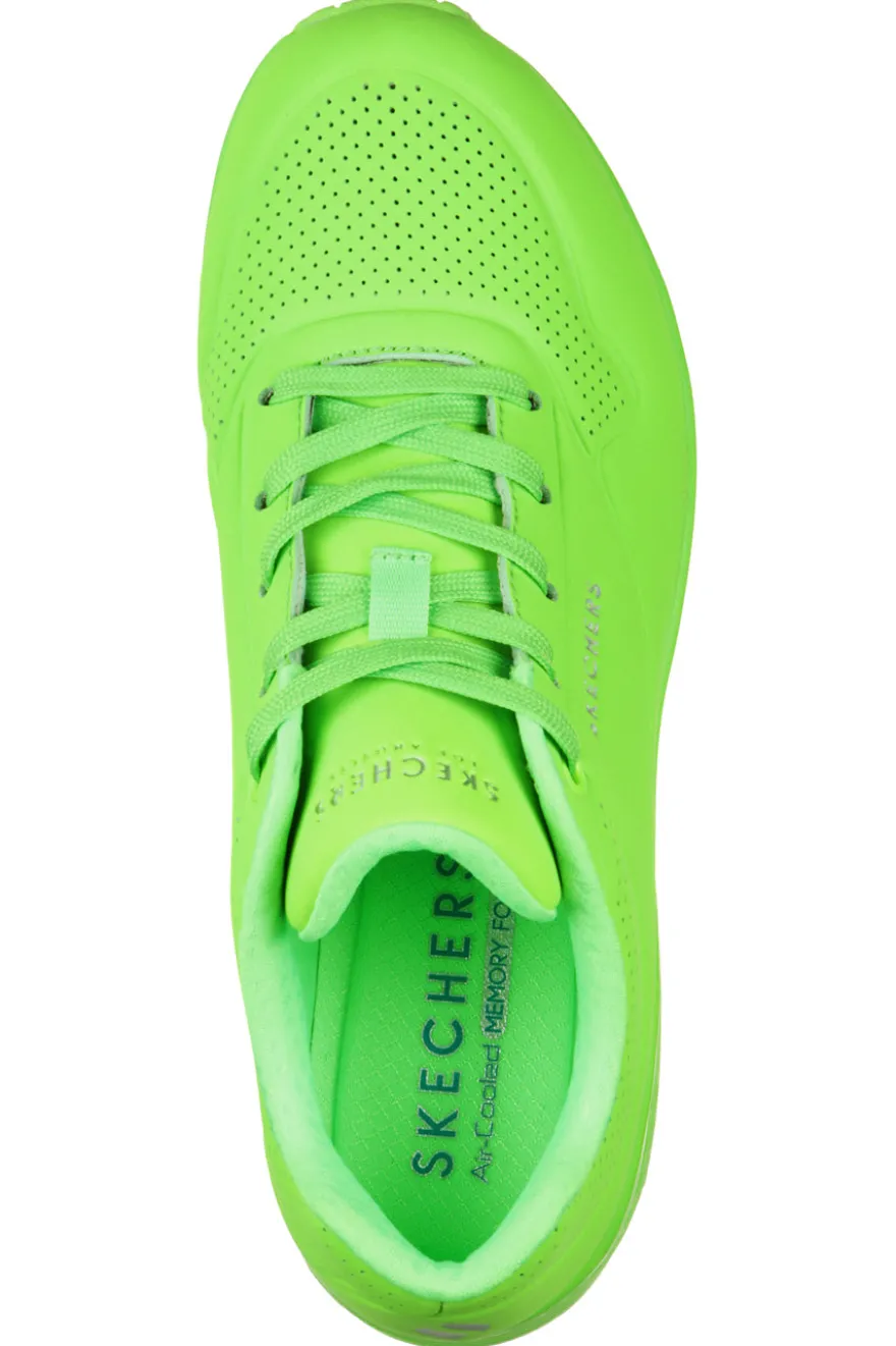 Sneakers Verde da Donna Skechers Uno-Night Shades