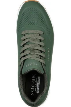 Sneakers verde militare con cuscinetto ad aria e soletta memory foam Skechers UNO Stand On Air