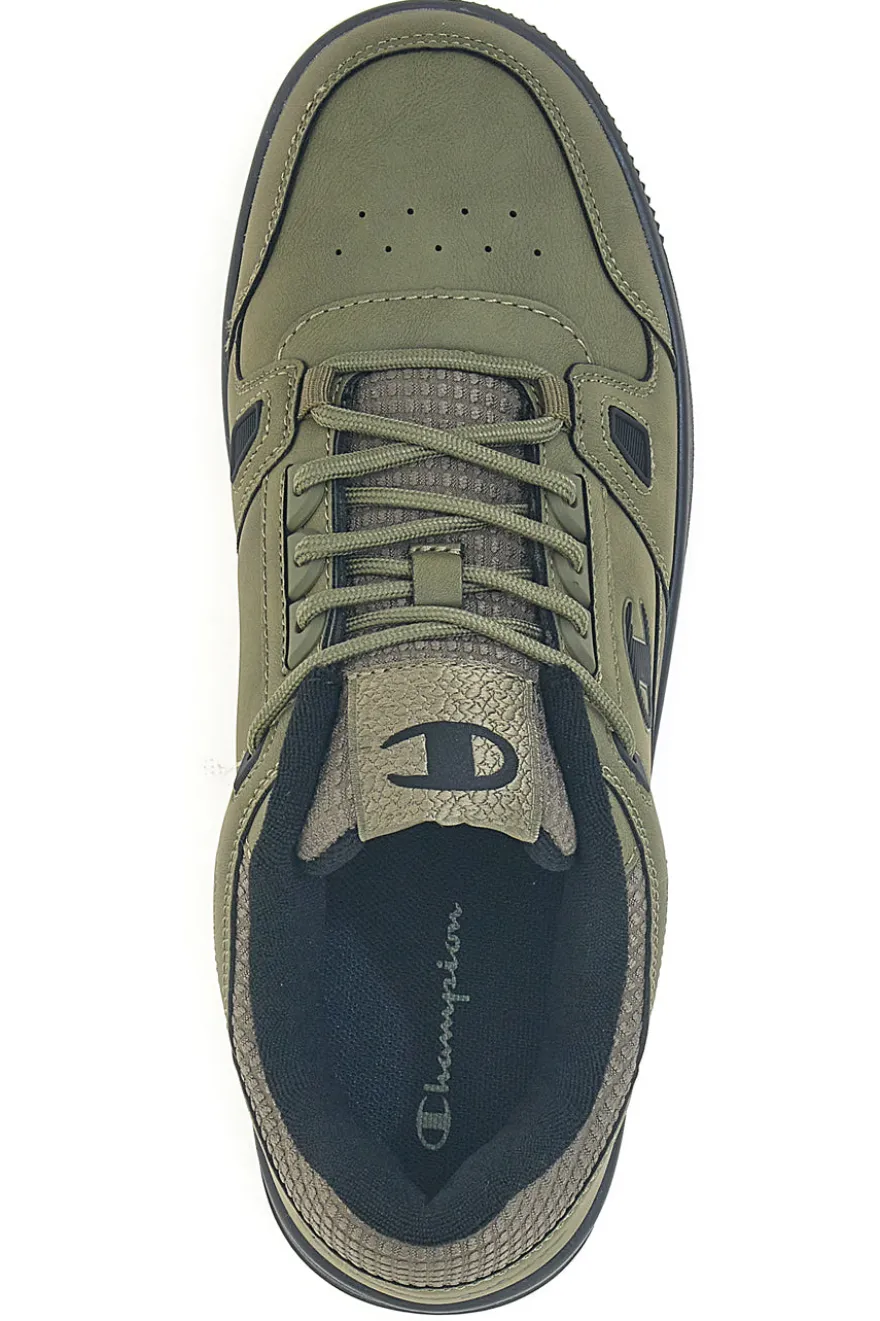 Sneakers verde militare con dettagli neri Champion RD18 LOW COMB