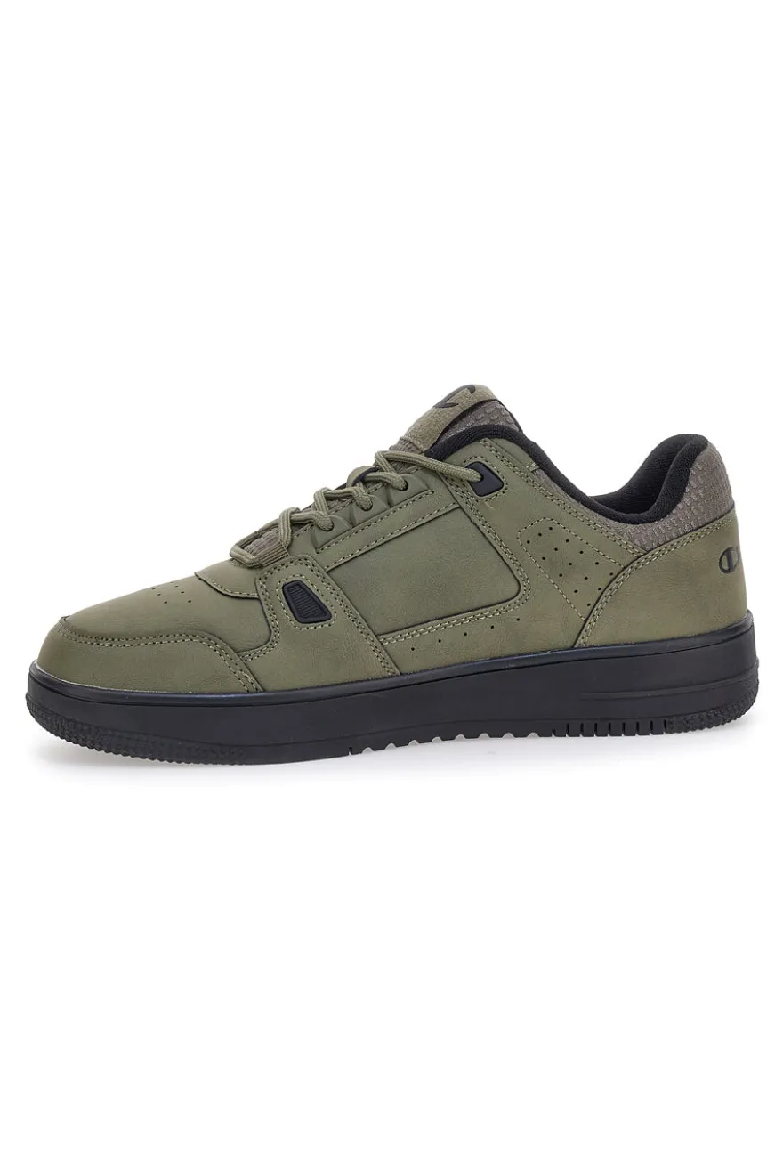 Sneakers verde militare con dettagli neri Champion RD18 LOW COMB