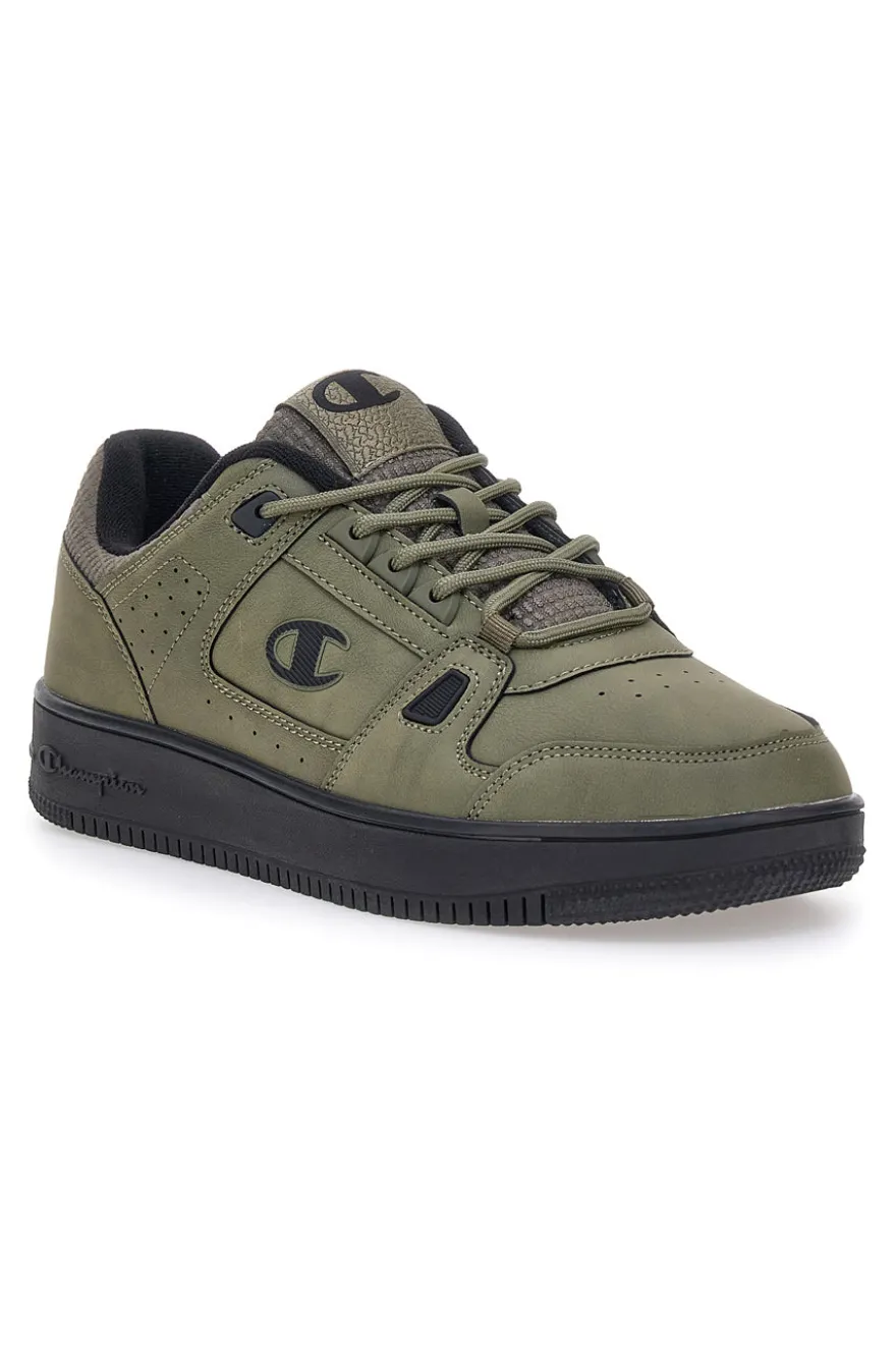 Sneakers verde militare con dettagli neri Champion RD18 LOW COMB