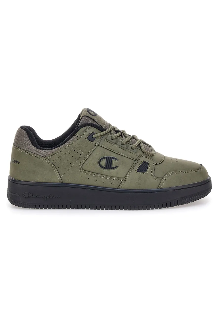Sneakers verde militare con dettagli neri Champion RD18 LOW COMB