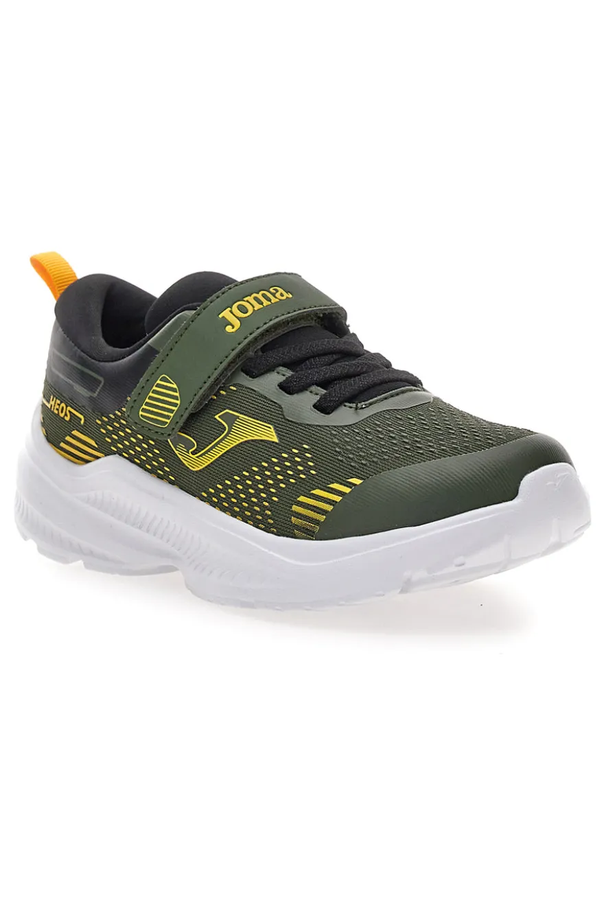 Sneakers verde militare con dettagli gialli Joma JHEOSW2523V