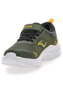 Sneakers verde militare con dettagli gialli Joma JHEOSW2523V