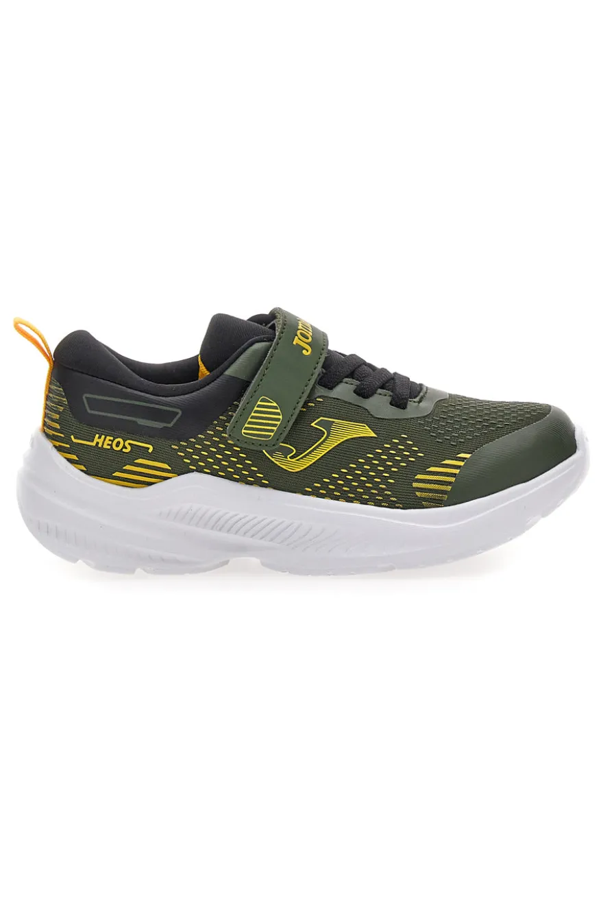 Sneakers verde militare con dettagli gialli Joma JHEOSW2523V