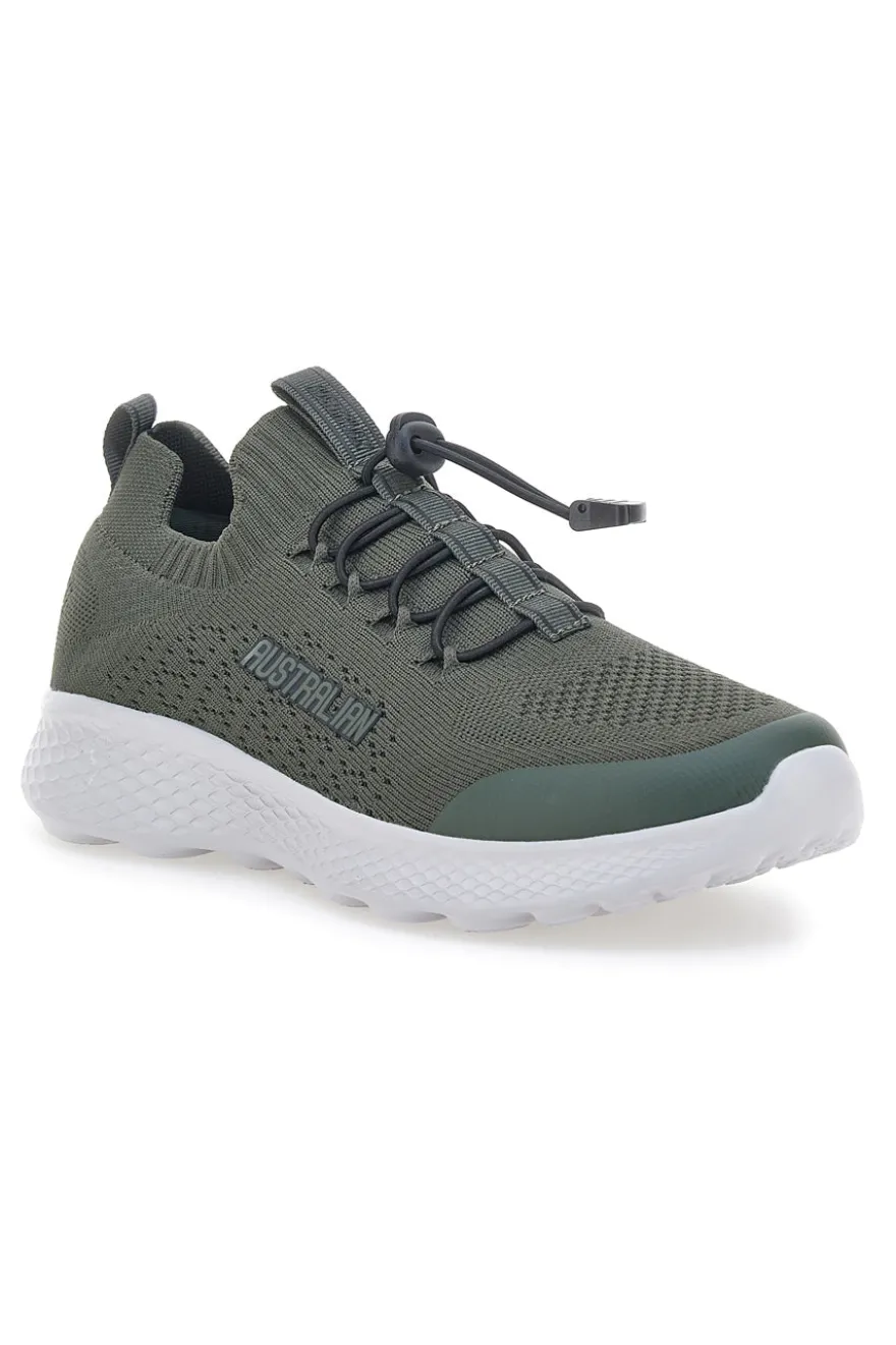 Sneakers Verde Militare Con Tomaia in Mesh e Effetto Memory AUSTRALIAN AU25M107