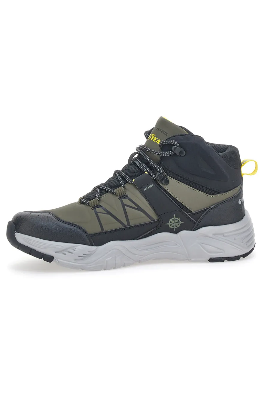Sneakers Verde Militare Mid Cut Goodyear 32006