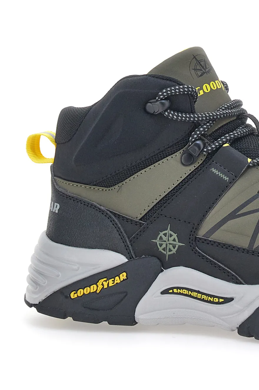 Sneakers Verde Militare Mid Cut Goodyear 32006