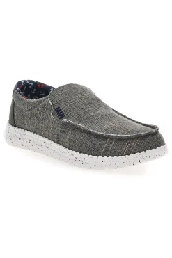 Sneakers Verde Militare Slip-On In Tela Canguro CA930