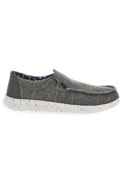 Sneakers Verde Militare Slip-On In Tela Canguro CA930