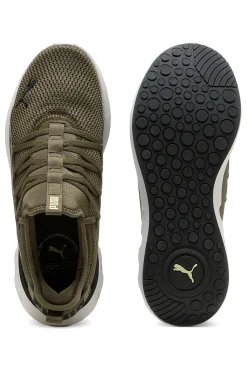 Sneakers verde oliva con suola bianca Puma Softride Carson Fresh