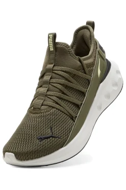 Sneakers verde oliva con suola bianca Puma Softride Carson Fresh