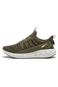 Sneakers verde oliva con suola bianca Puma Softride Carson Fresh