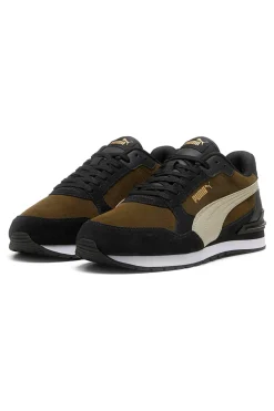 Sneakers verde oliva e nere inserti in pelle Puma ST Runner V4 SD