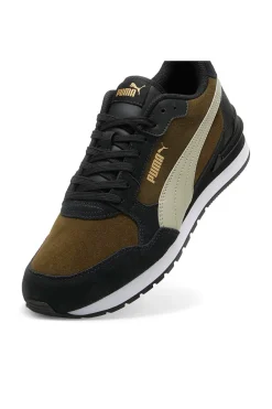 Sneakers verde oliva e nere inserti in pelle Puma ST Runner V4 SD