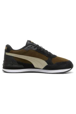 Sneakers verde oliva e nere inserti in pelle Puma ST Runner V4 SD