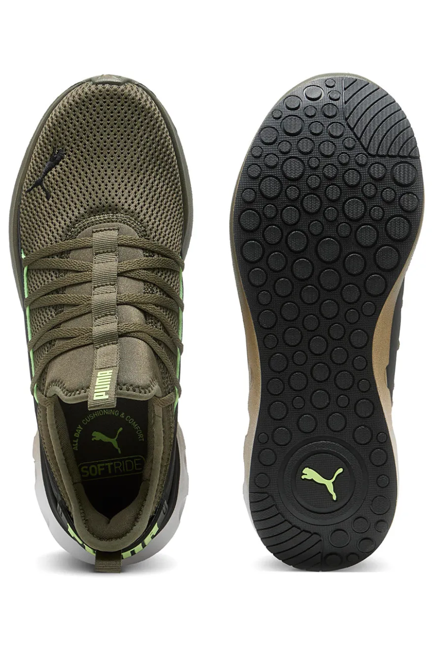 Sneakers verde oliva in mesh Puma Softride Carson Fresh