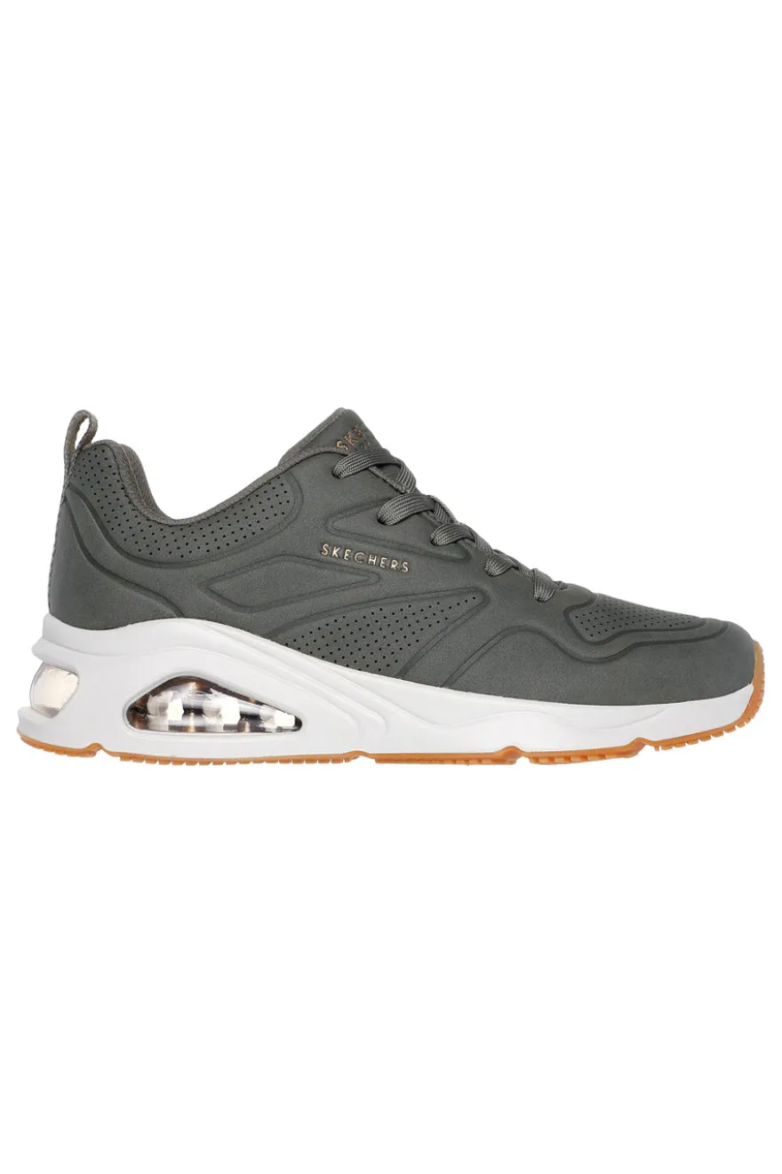 Sneakers Verde Oliva Skechers Tres-Air Uno Ah-mazing