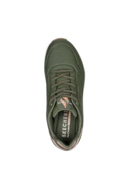 Sneakers Verde Oliva Skechers Street Uno - Shimmer Away