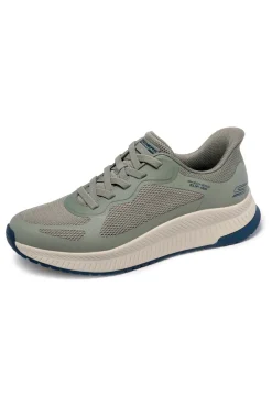 Sneakers verde oliva slip-ins comfort Skechers Bobs Squad 4