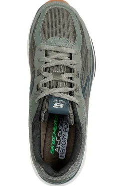 Sneakers verde oliva stile rétro Skechers Vertex Arke con Memory Foam