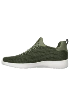 Sneakers verde oliva traspiranti con Memory Foam Skechers Dynamight