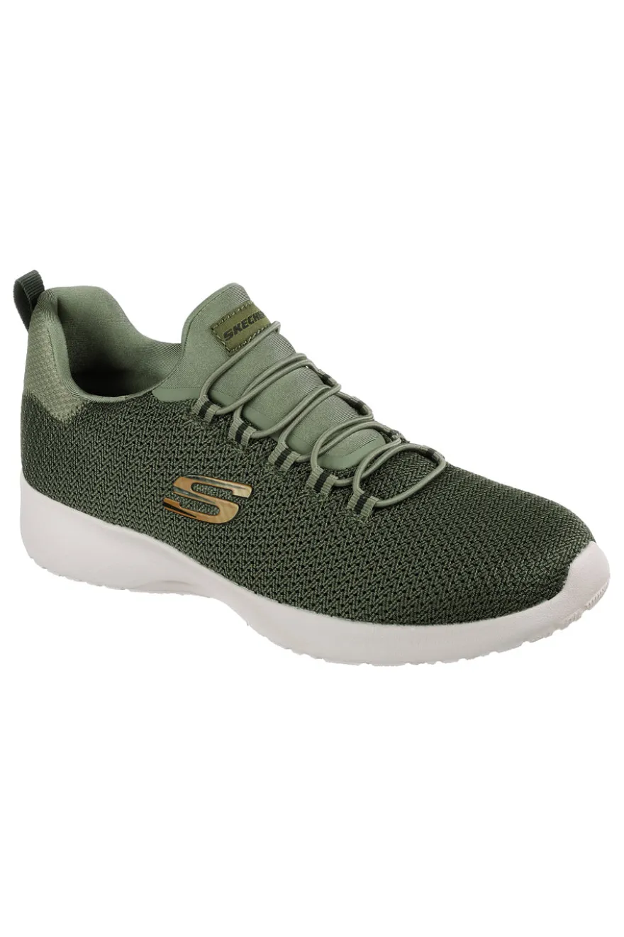 Sneakers verde oliva traspiranti con Memory Foam Skechers Dynamight