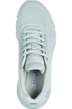 Sneakers verde salvia in knit con Memory Foam Skechers Bobs B Flex Hi Flying Hi
