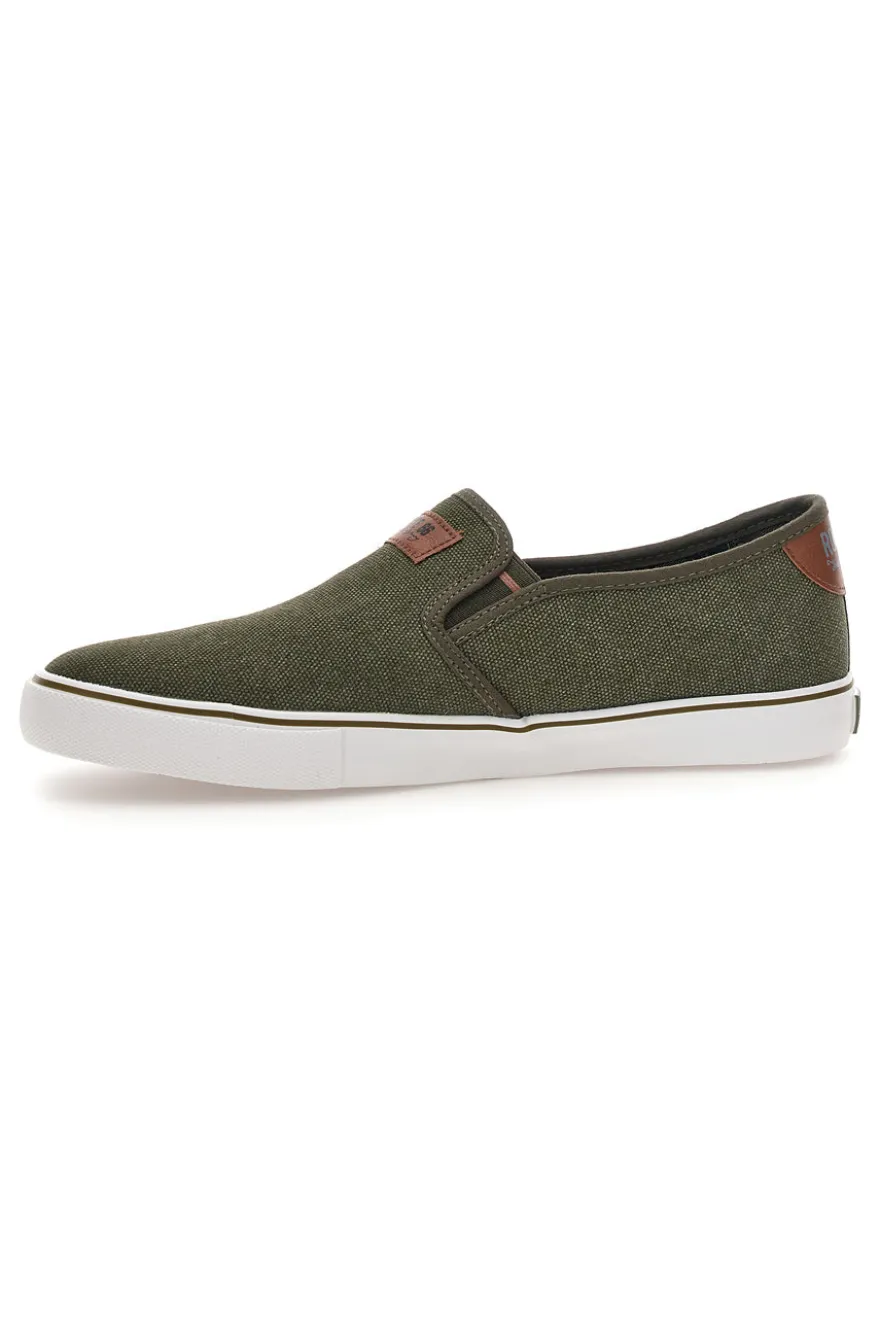 Sneakers verde scuro slip-on Route 66 RO01805