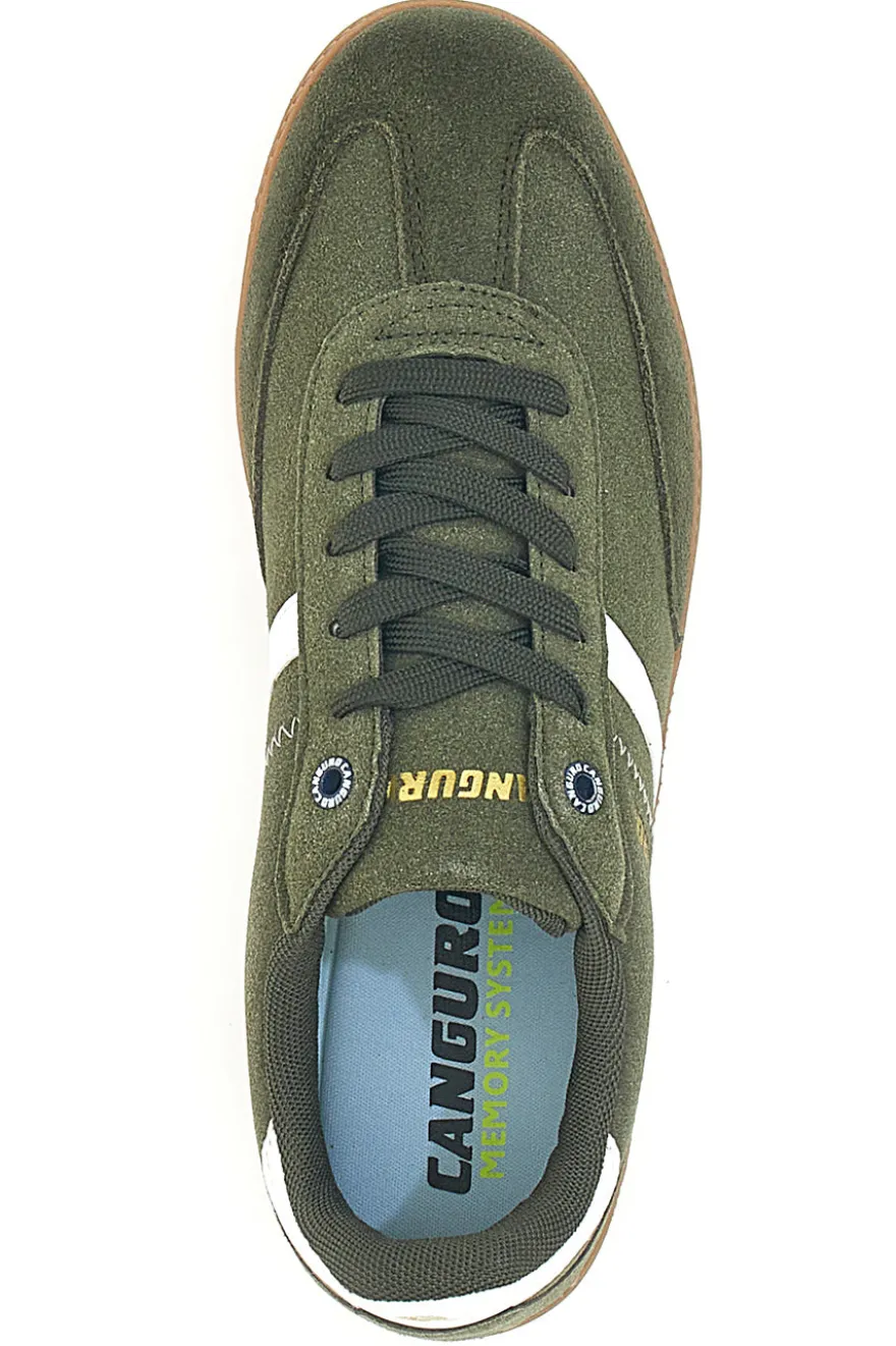 Sneakers Verdi Con Chiusura Lacci Canguro 385