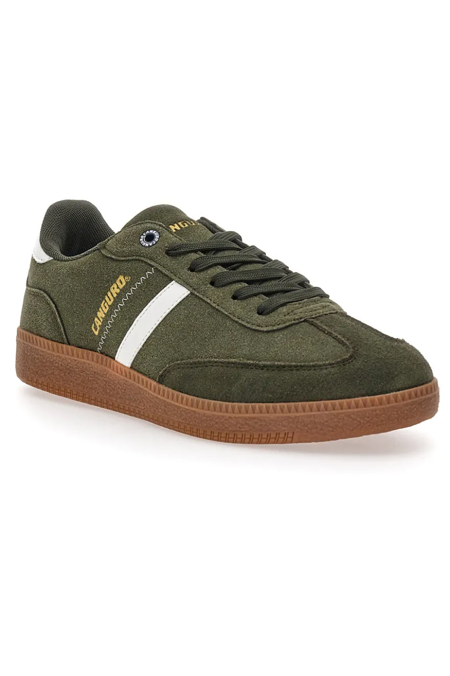 Sneakers Verdi Con Chiusura Lacci Canguro 385