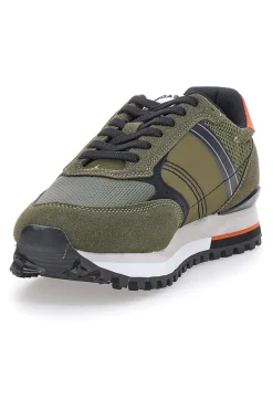 Sneakers Verdi con Dettagli Arancioni Gas Sedrik