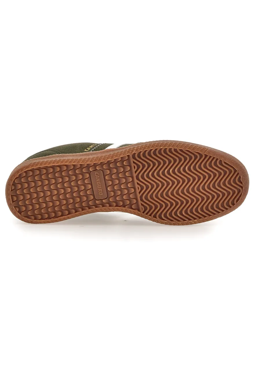 Sneakers verdi con fondo a contrasto Canguro CA385
