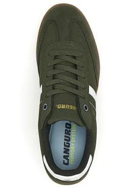 Sneakers verdi con fondo a contrasto Canguro CA385