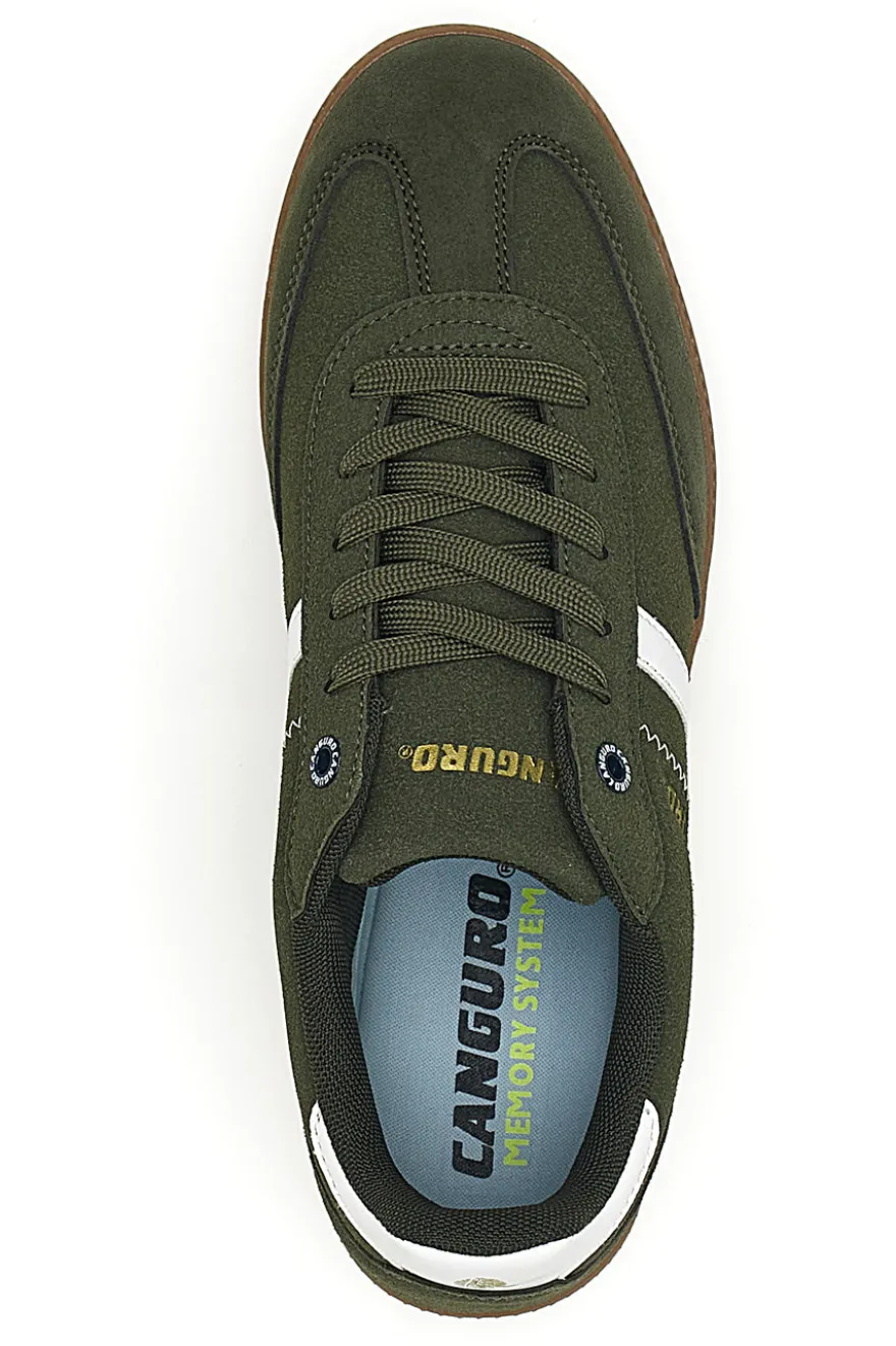 Sneakers verdi con fondo a contrasto Canguro CA385