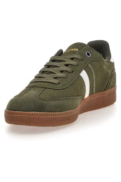 Sneakers verdi con fondo a contrasto Canguro CA385