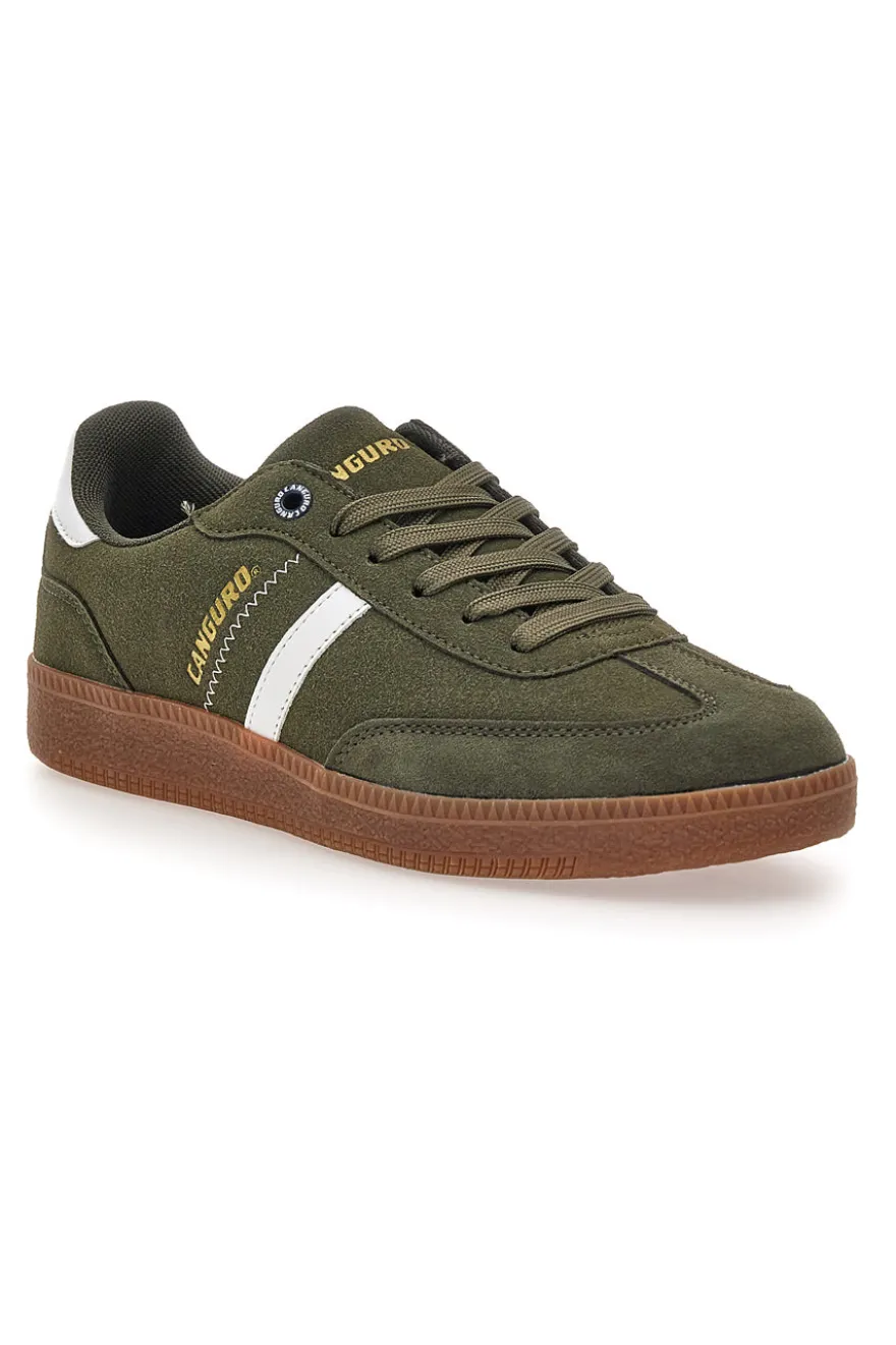 Sneakers verdi con fondo a contrasto Canguro CA385